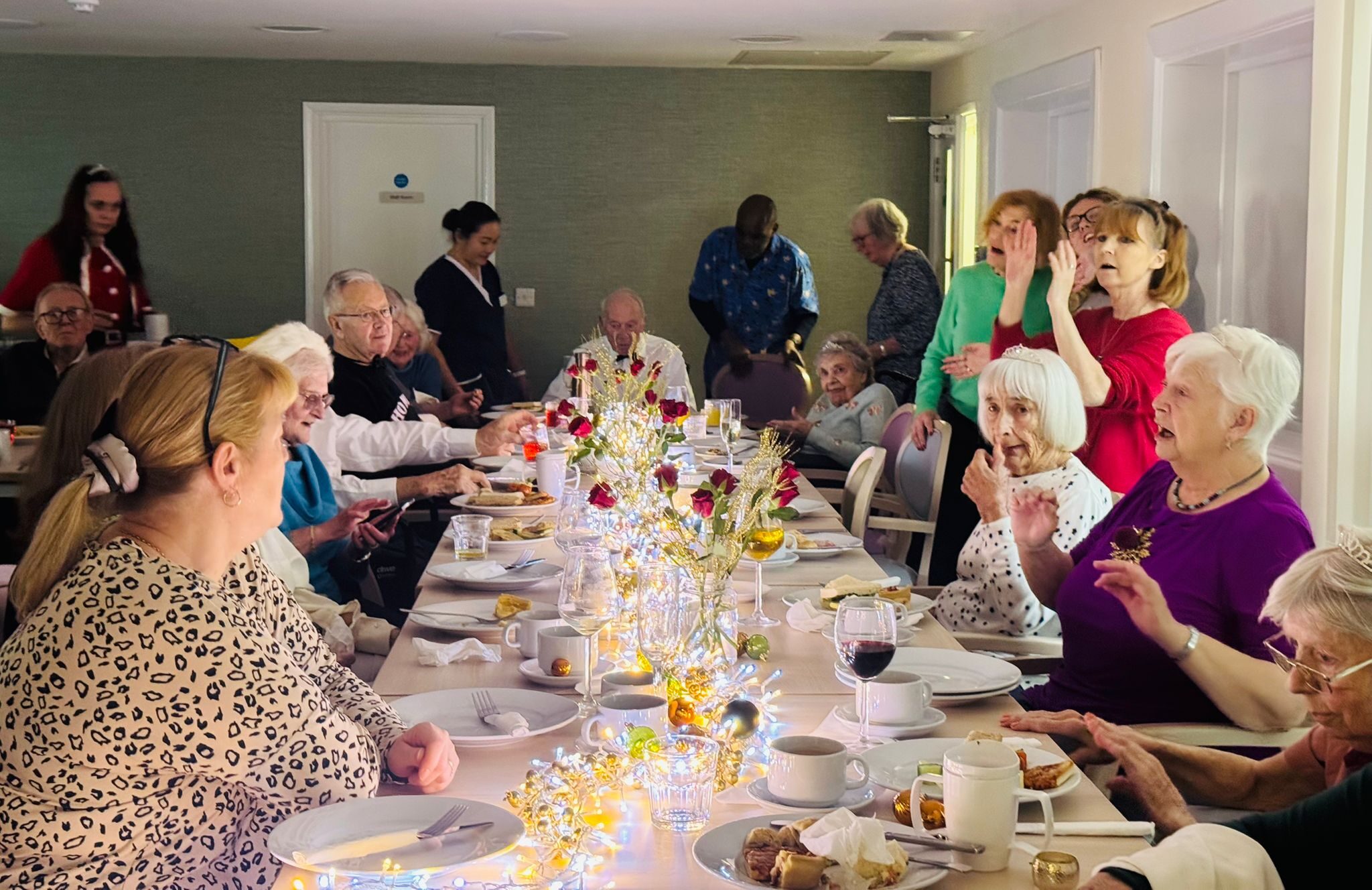 The Kingsclere Court Christmas Celebration brought residents, staff, and families together for festive food, music, dancing, and joyful memories.