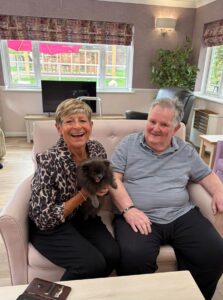 Kingsclere Court Care Home puppy visit